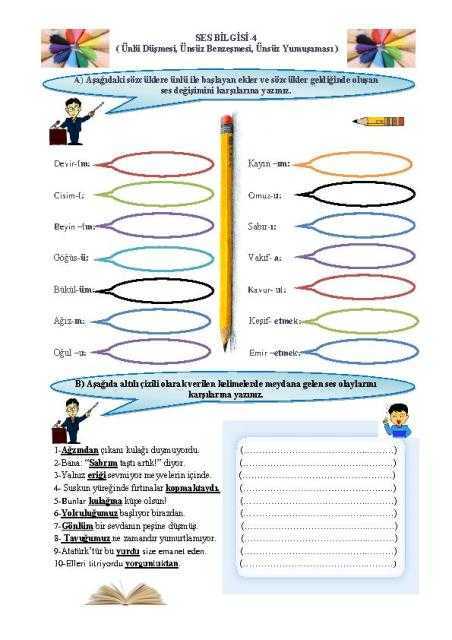 ses bilgisi-1 çalışma kağıdı