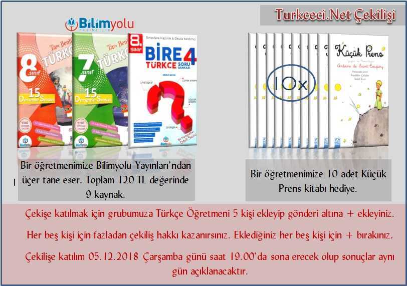 Turkceci.Net Çekilişle Kitap Dağıtıyor!