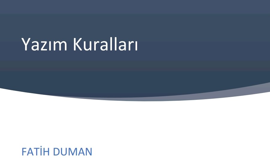 Yazım Kuralları ve Noktalama İşareti Notlar, Testler ve Etkinlikler