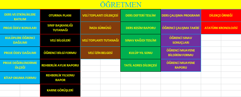 Öğretmen Evrak Programı