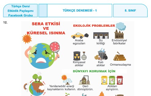 Türkçe LGS Denemesi (2019-Aralık)