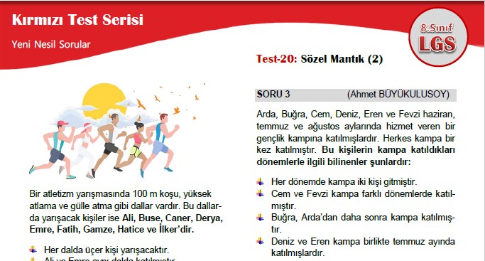 Sözel Mantık (2) – Kırmızı Test Serisi