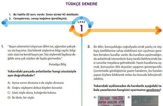 Türkçe LGS Denemesi – 2020