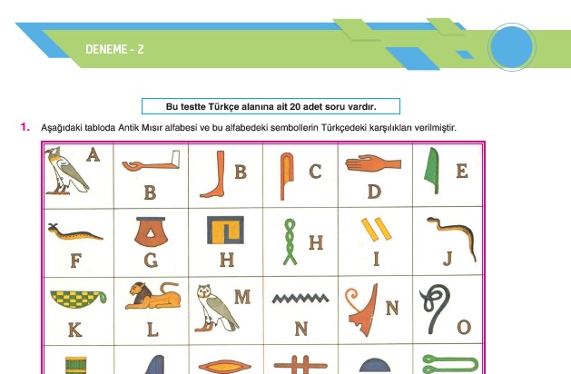 Sınav Yayınları LGS Türkçe Denemesi (2)