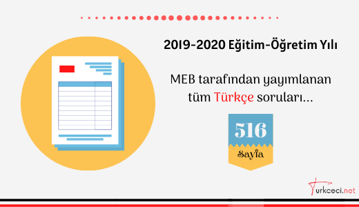 2019-2020 LGS – MEB Tüm Türkçe Soruları